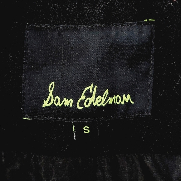 Sam Edelman Black Faux Fur Trim Hooded Down Parka Coat Pea Jacket Z68 - Picture 5 of 7